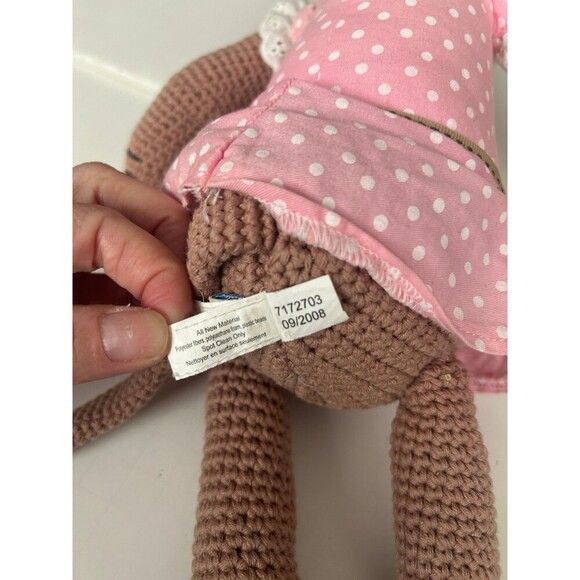 Pottery Barn Kids Knit Crochet Mouse Plush PBK - Picture 6 of 8